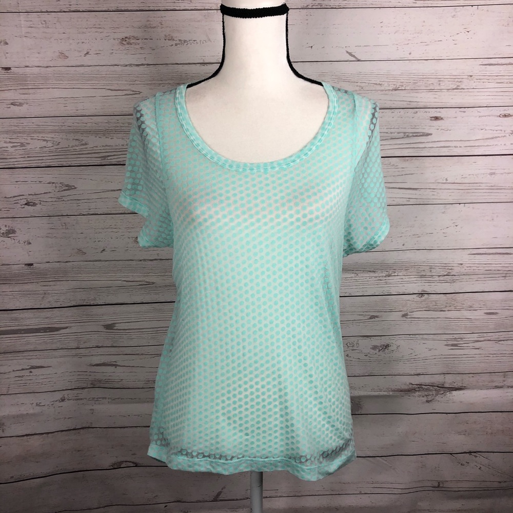 Prana Light Blue Short Sleeve Tee